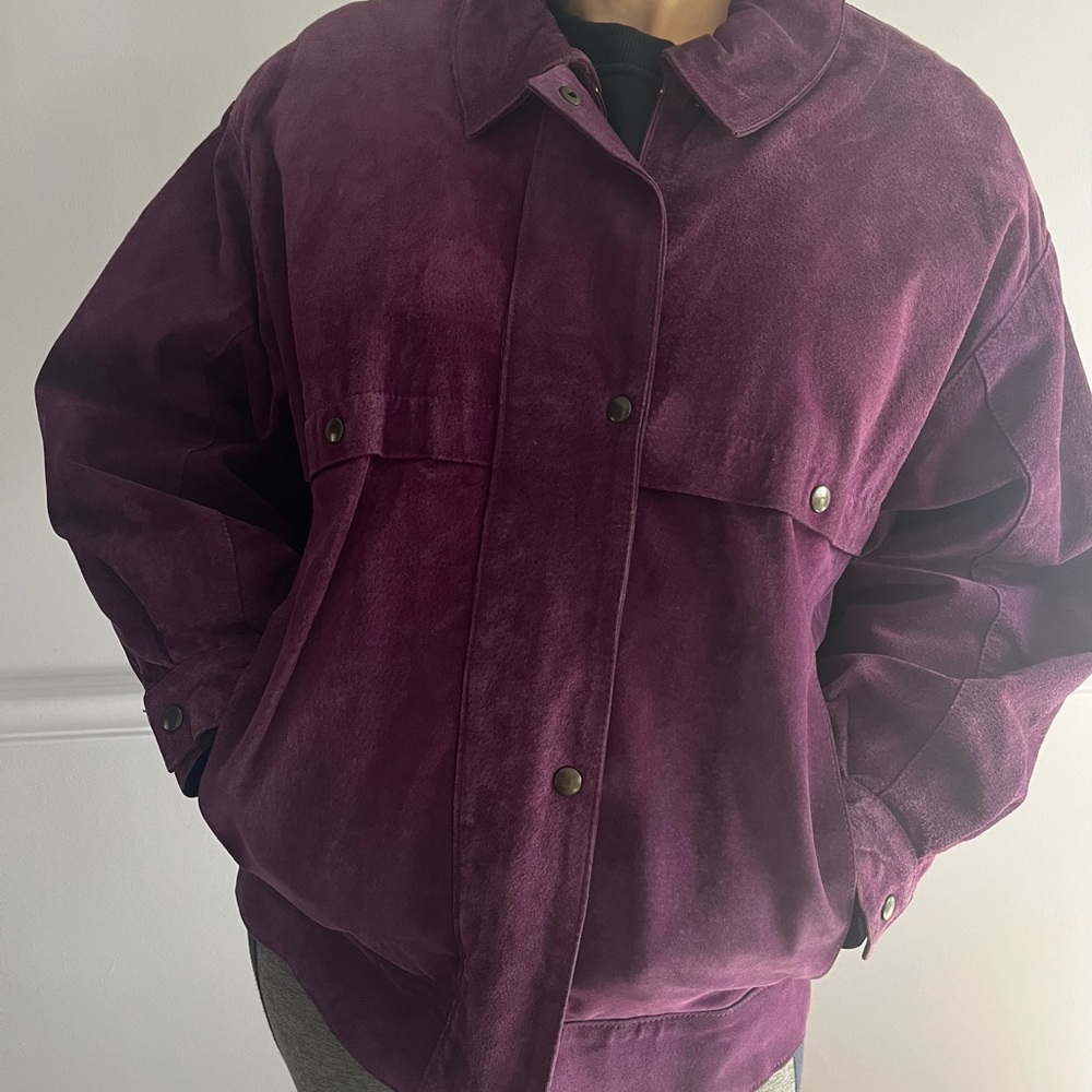 Avanti Purple Suede Jacket